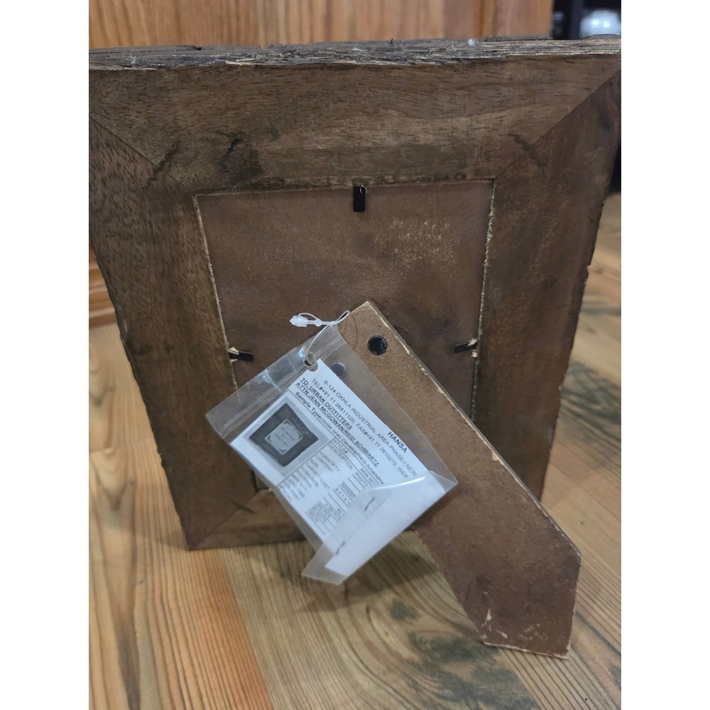 Urban Outfitters Sample Mango Wood Picture Frame 8x10 Rustic Reclaimed Farm Dark - Picture 4 of 5